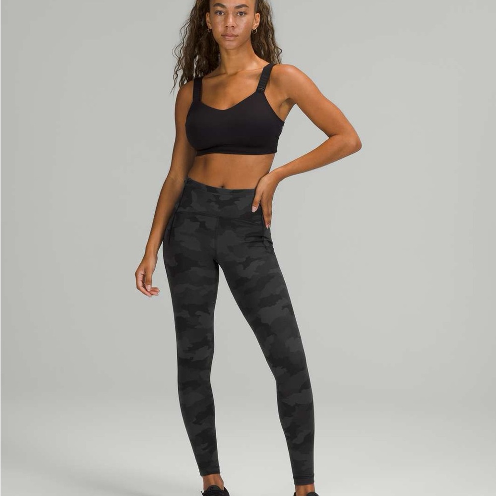 Lululemon Athletica Black Camouflage Leggings